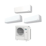 FUJITSU INVERTER SYSTEM 3 AIRCON AOAH30CBTA4 /ASAH09CMCA X 1 + ASAH18CMTA X 2 INSTALLATION INCLUDED