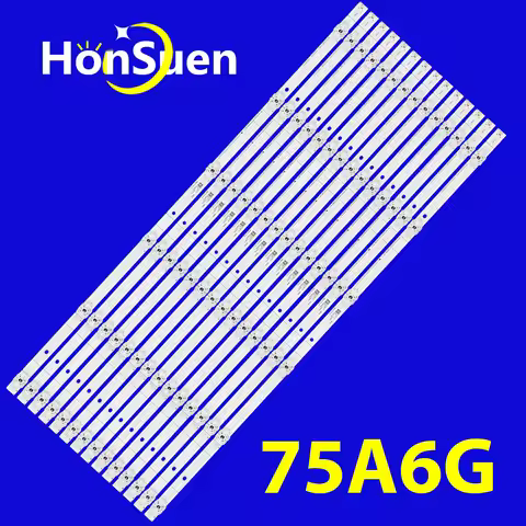 LED Strip 6LED For Hisense 75" TV 75AE7000F SVH750A76 75R6E3 75H6570G 75H6570G 75E3D 75H6510G 75R61G