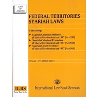 Federal Territories Syariah Laws [As at 15 Apr 2025] (Paperback) ISBN: 9789678930819