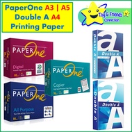 PaperOne A5 Printing Paper / A3 Printing Paper / A4 Double A Printing Paper - 70gsm / 80 gsm / 100gs