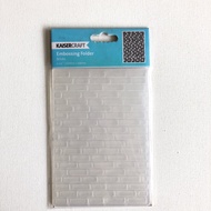 Kaisercraft Bricks 4x6” Embossing Folder