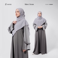 Jamise | Allure Dress | Gamis Simple Two Tone Lengan Loose Variasi Tali