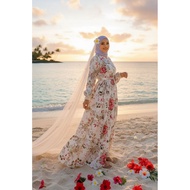 (A) Dress Aloha Hawaii Beach Dress fashion Spring And Summer Floral Dress