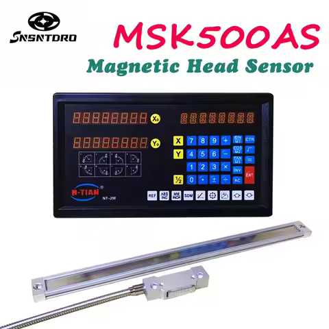 MSK500AS Magnetic Scale Tape Aluminium alloy Reader Head Linear Displacement Sensor Resolution 0.005