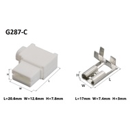 G287-6.3mm White AMP Connector Jack