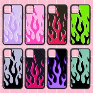 CUSTOM RUBBER CASE IPHONE ANDROID CASING ALL TYPE FIRE FLAMES THEME AESTHETIC FIRE