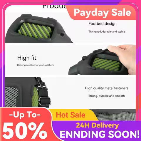 Carrying Silicone Cover Case Fit for for Soundcore Boom 2 Protective Cover Soft Skin for Outdoor Cam