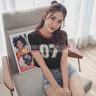 Women's Crop Tee List Combi 07 Seven Rib Knit Premium (LD88, P38)