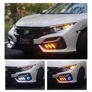 Honda Civic fc typeR type R SI front rear bumper reflector daylight day light fog lamp led drl cover bodykit body kit
