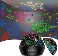 HONGID Dinosaur Toys for 3-8yr Old Boys/Girls,Dino Projection Kids Toys for 3-8 yr Olds Kids 2in1 Ca