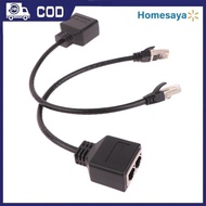 1PC Ethernet Splitter RJ45 1 Male to 2 Female LAN Ethernet Cable Splitter Ethernet Cable Cod Extensi