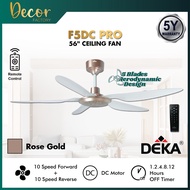 DEKA Fan DEKA DC2-311 F5DC PRO FANZO TURBO 56" 5 Blades DC Motor with Remote Control DEKA Ceiling Fa