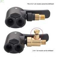 ECHO~Car Tire Pump Hose Adapter with Dual Valve Support for American French Inflators
