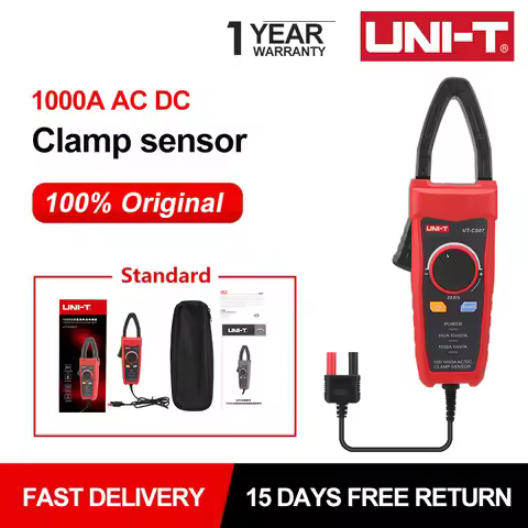 UNI-T Clamp Sensor UT-CS07 1000A AC DC Current Measuring Pliers Use For UT117C UT196 UT139C UT197 UT