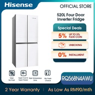 [FREE Installation] Hisense 4 Door Inverter Refrigerator 四门冰箱 (520L) - RQ568N4AWU