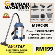 MOSTAZ MOTO MSVC-30 1500W 30L (3IN1) Vacuum Cleaner (Wet, Dry & Blower) - Heavy Duty