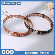 Lu New Grunge Women Belt Adjustable Hole Grunge Punk Belts For Women Alloy Pin Bule PU Leather Belt 
