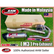 100% AHM M3 Exhaust Racing, Vf3i Y15 LC135 Y16, SPR SZR 32mm 35mm, LC135 4S 5S V1 V4, Ahm ekzos pipe, SYM VF3i 185