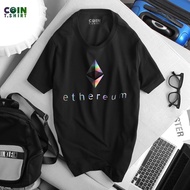 Ethereum (cointshirt) Binance, Bitcoin, Cointshirt, ETH, Crypto T Shirt Lelaki Baju Lelaki Tshirt