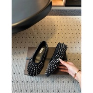 1: 1 AAA 丨 AL..A A26ss Summer New Style Rivet Flat Shoes Comes with Dark Niche Premium Ballet Shoes
