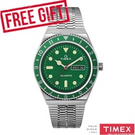 Timex TMTW2U61700U9 Men's Q Timex Reissue Green Stainless Steel Watch