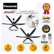 Panasonic Ceiling Fan (70 Inch/Pipe Type) Mondo Motion Sensor Twin DC Motor Ceiling Fan F-M18LY / F-