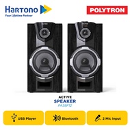 POLYTRON BLUETOOTH SPEAKER AKTIF KARAOKE 8 INCH PAS8F12