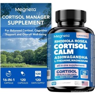 Cortisol Balance &  Support for Women & Men – Natural Formula with Magnesium,  &  – Supports Restful