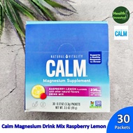 <Natural Vitality> Calm Magnesium Drink Mix Raspberry Lemon 30 Packets เครื่องดื่มผงเสริมแมกนีเซียม
