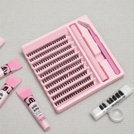 Wispy Lash Clusters 8-16mm DIY Kit With Lash Bond, Seal And Application Tweezers