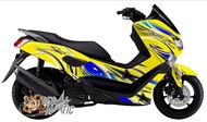 Decal stiker Full body Motor Yamaha Old Nmax 2015-2019 New Nmax Putih 2020 2021 2022 Grafis RAcing
