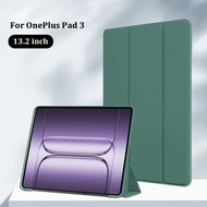 For OnePlus Pad 3 Case 2025 1+Pad2 Pro 13.2" Trifold PU Leaher Soft TPU Back Stand Tablet Shell For 