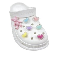 Cartoon Jelly Beans Jibbitz for Crocs Set Bear Jibits Croc Charm Pin Macaron Heart Jibitz Crocks Shoe Charms Kids Shoes Accessories Decoration