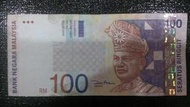 馬來西亞 Malaysia 100 元 RINGGIT 令吉 舊版 紙鈔 95成新