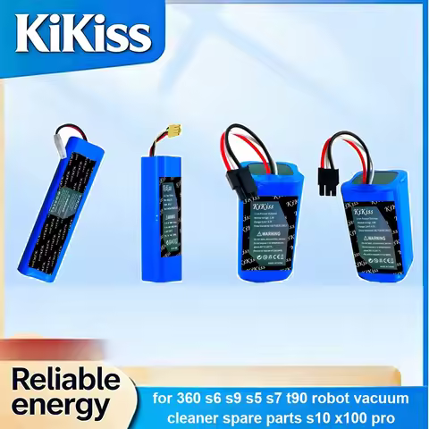 Battery Long-Lasting Performance 3450-5950mAh For 360 S6 S9 S5 S7 T90 Robot Vacuum Cleaner Spare Par