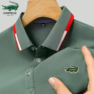CARTELO Summer New Brand Embroidered Polo Shirt Comfortable High-Quality Men's Short-Sleeved Breatha