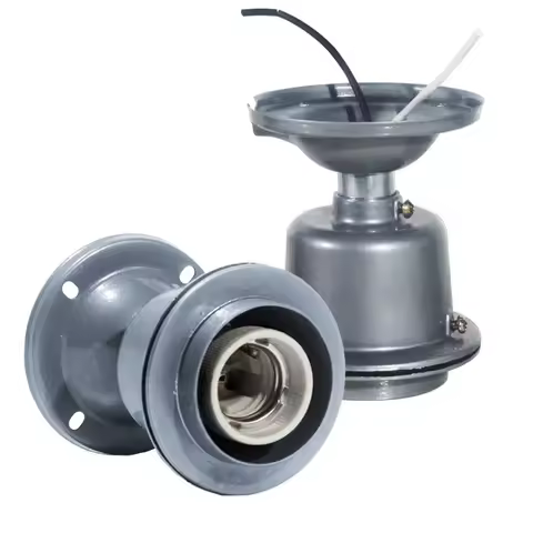 E27 E26 E39 E40 Ceiling Mount Porcelain Heat Resistant Aluminum Diecasting Highbay Mining Factory Co