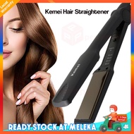 Kemei Iron Ceramic Hair Straightener Styling Tool Professional For Wet And Dry Hair Straightening Ti