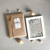 John 14:27 | Peace I Leave with You | Bible verse | Christmas Baptism Christening Housewarming Farew