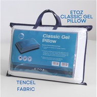 ETOZ  Classic Gel Pillow - Gel Contour Pillow -Cooling Gel pillow -Charcoal Memory Foam Pillow
