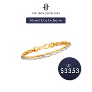 [Moms Day Exclusive] Lee Hwa Jewellery ​916 Gold Trinitee Twist Bracelet​