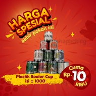 Cup Sealer SealCup/ Plastic Seal Cup/ Plastic Cup Sealer/ Plastic Cup Cover Plastic (±) 1000 Cups EC