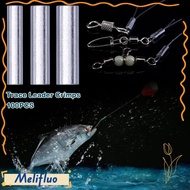 MELIFLUO 100pcs Aluminum Sleeves, 1.0mm 1.2mm 1.4mm Oval Monofilament Rigging, Aluminum Stainless St