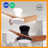 【GuangMao】MINI Ceiling Fan With Light 24"32" DC Ceiling Fan in Living Room LED Ceiling Light