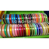 1/2 INCH SATIN RIBBON 50 YARDS.