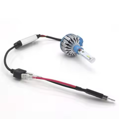 2Pcs LED H1 H1 LED Single Conversion Converter Wiring Connector Cable Holder Adapter Wiring Headligh