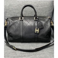 Chanel Vintage Boston Bag 香奈兒小牛皮45cm波士頓包/旅行袋