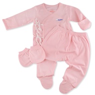 FIFFY BAJU BAYI NEWBORN LONG SLEEVE SUIT WITH LEGGING + MITTENS (1320006)