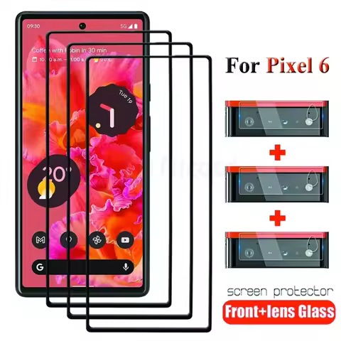 1-3pcs For Google Pixel 6 Glass For Google Pixel 6 Screen Protector Phone Film Transparent Tempered 