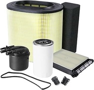6.7L Powerstroke Diesel FD4625 Fuel Filter FL2124S Oil Filter FA1927 Air Filter Compatible with 2017